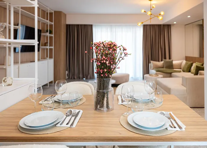 Lyra New Boutique Building Apartment With Parking & Terrace * Bucureşti